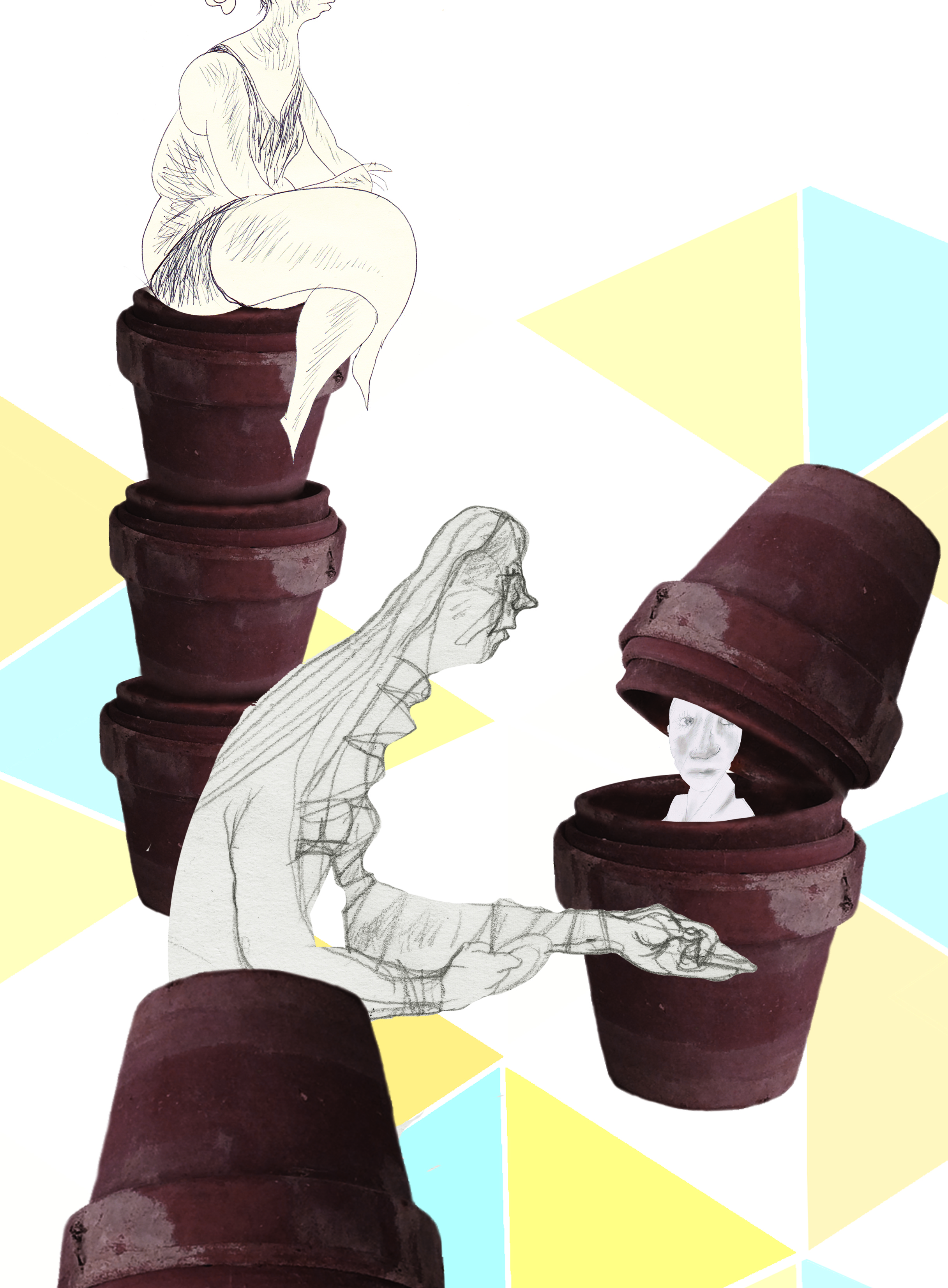 Tea Bendix illustration til Plenum, Skoleledernes blad 2014
