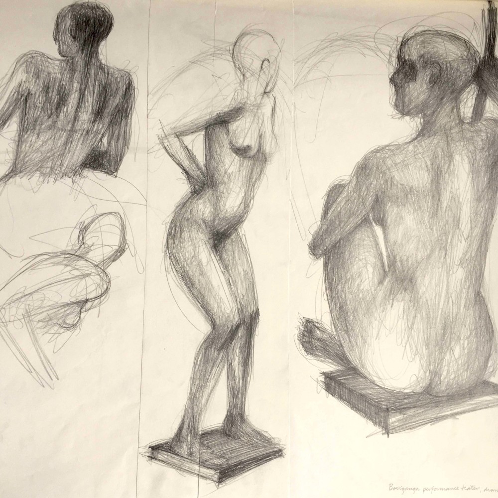 workshop · Lær at tegne croquis, Fem kursusgange